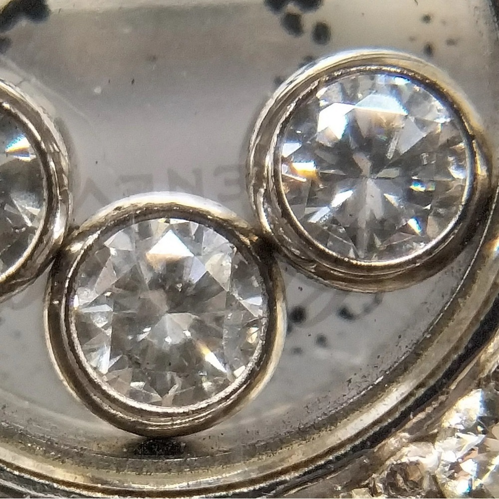 Chopard Ring Happy Diamond White Gold, Diamonds Size 6 5/8. - Picture 9 of 10